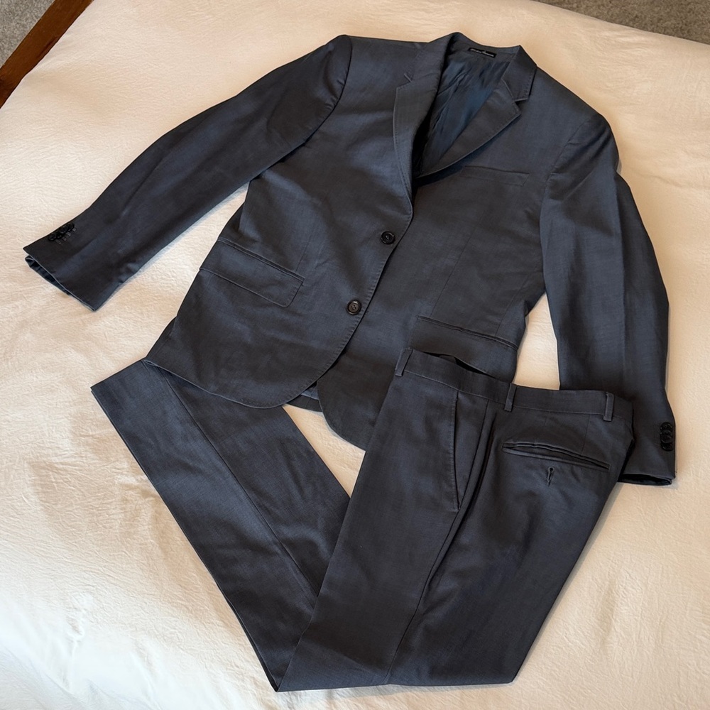 H&M Slim-fit Charcoal Suit for Men